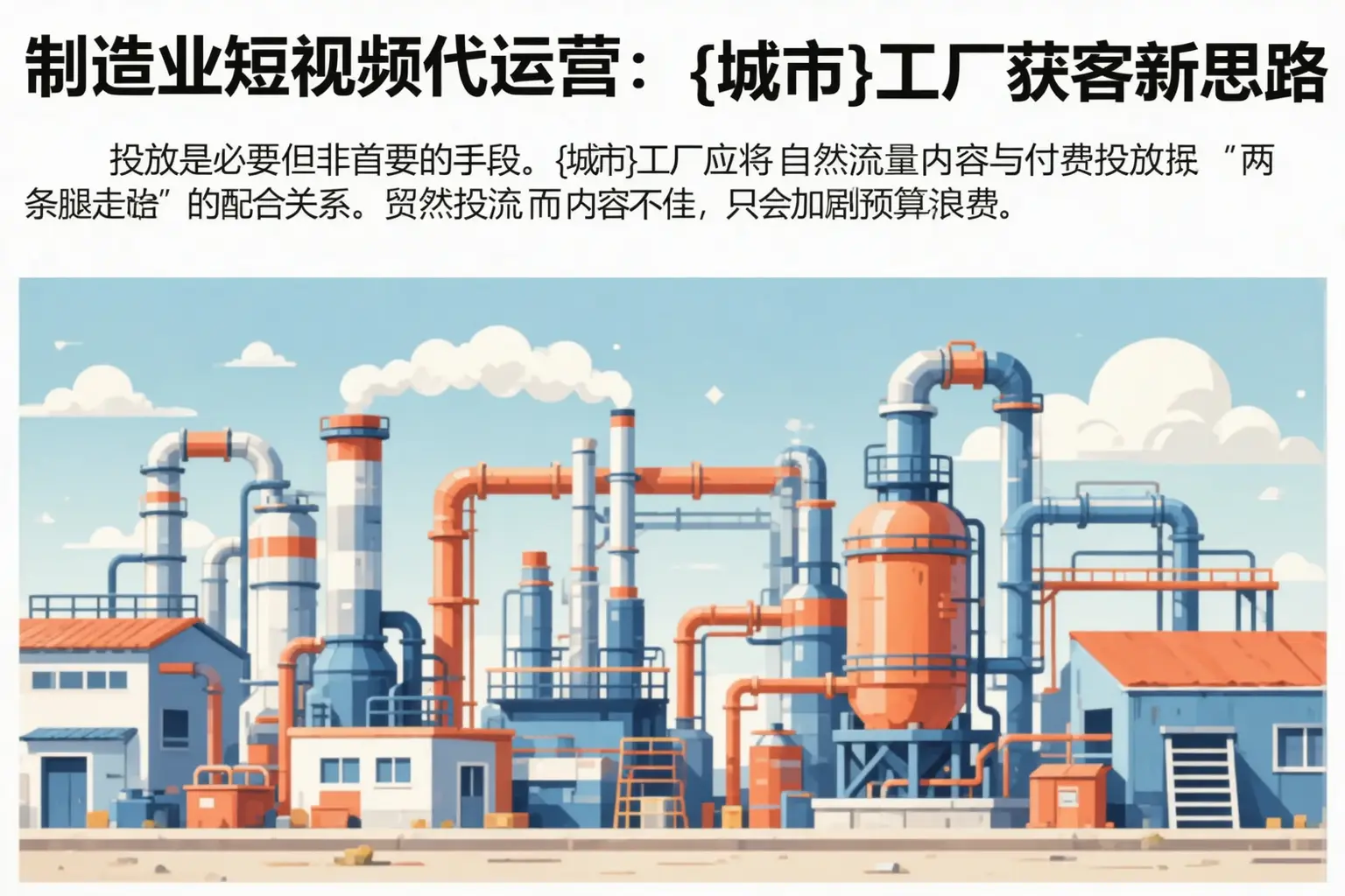 制造业短视频代运营:桐城工厂获客新思路